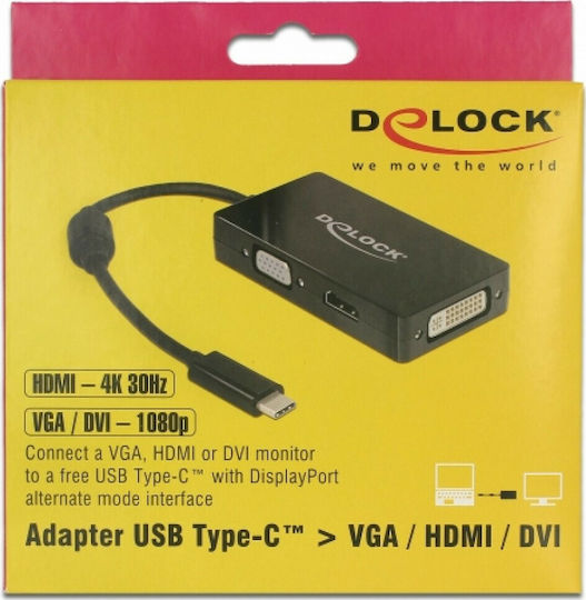 DeLock USB-C Docking Station with HDMI 4K Black (63925)