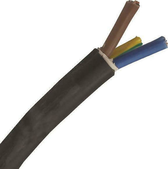Eurolamp Power Cord with Diameter 3x16mm² in Black Color 1m 1pcs