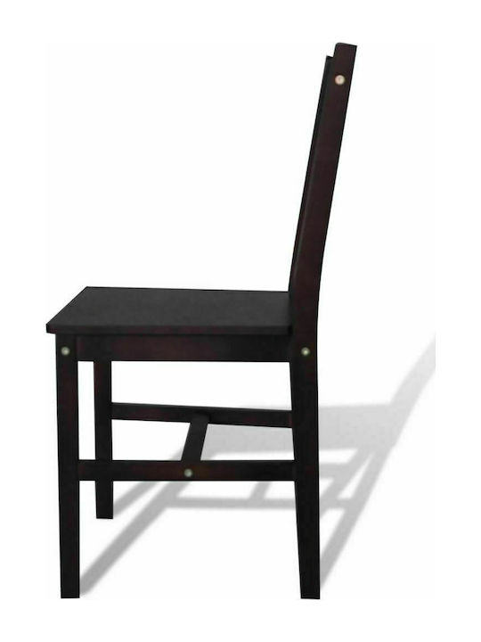 Stühle Speisesaal Dark Brown 6Stück 41.5x45.5x86cm