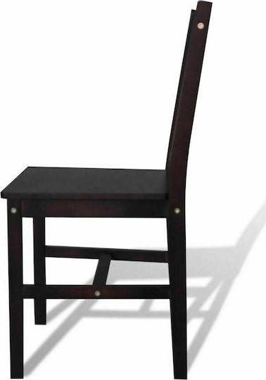 Scaune Sala de mese Lemn Maro închis 6buc 41.5x45.5x86buc