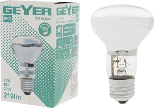 Geyer Halogenlampe für Fassung E27 mit Leistung 28W 230V
