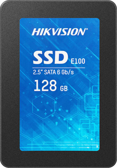 Hikvision E100 SSD 128GB τύπου 2.5'' με σύνδεση SATA III HS-SSD-E100/128GB