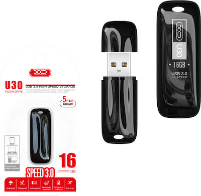 XO U30 16GB USB 3.0 Stick Schwarz