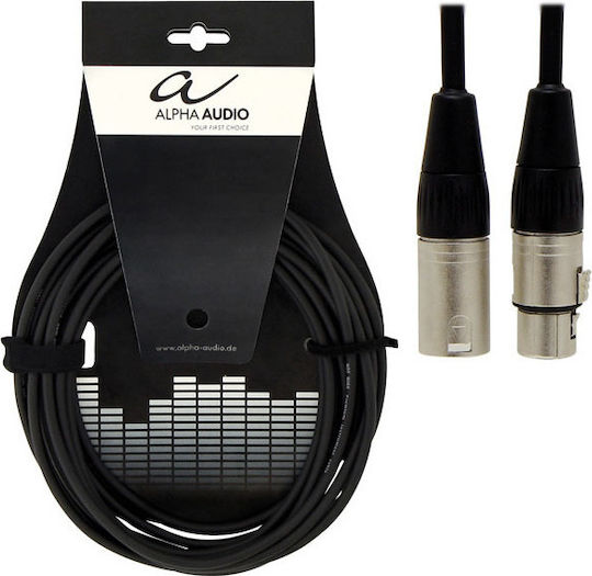 Alpha Audio 190.550 XLR male to XLR female 6m Cable (190.550)