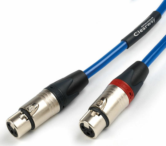 Chord Cable 2x XLR male - 2x XLR female 1m (Clearway Interconnect Analog)