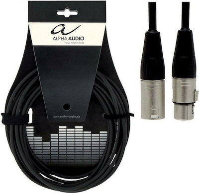Alpha Audio 190.545 Kabel XLR-Stecker - XLR-Buchse Schwarz 3m (190.545)