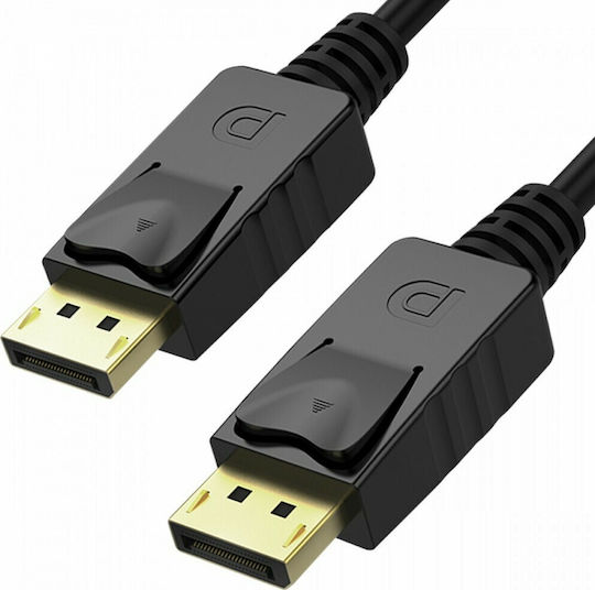 Unitek Cable DisplayPort male - DisplayPort male 3m Μαύρο (Y-C609BK)