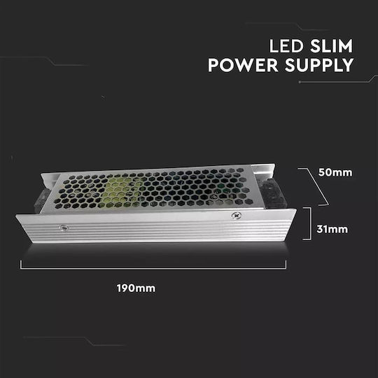 V-TAC Dimmable LED Power Supply IP20 Power 120W with Output Voltage 12V