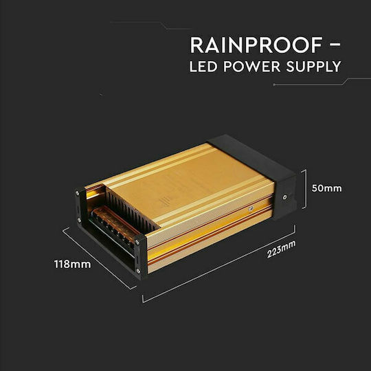 V-TAC Dimmable Τροφοδοτικό LED IP44 Ισχύος 400W με Τάση Εξόδου 24V