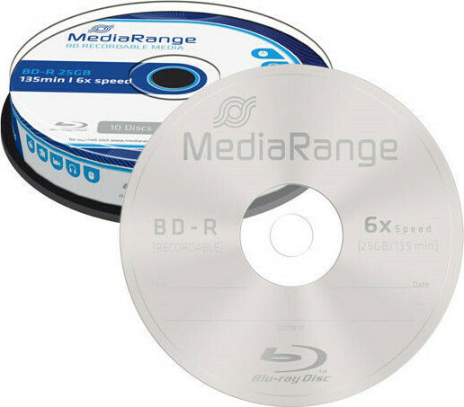 MediaRange Writable BD-R 6x 25GB Cake Box 10pcs