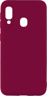 Senso Silicone Back Cover Burgundy (Galaxy A20e)