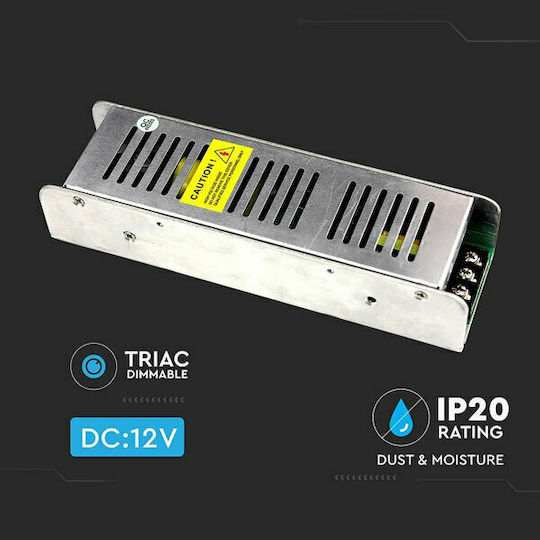 V-TAC Dimmable LED Захранване IP20 Мощност 100W с Изходно Напрежение 12V