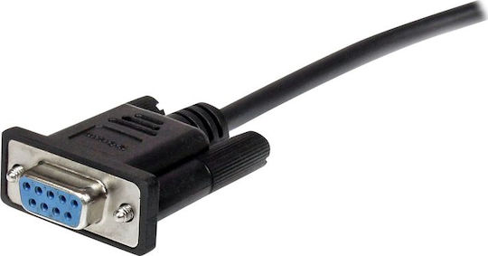 StarTech Καλώδιο RS232 9-pin male σε RS232 9-pin female 1m Μαύρο