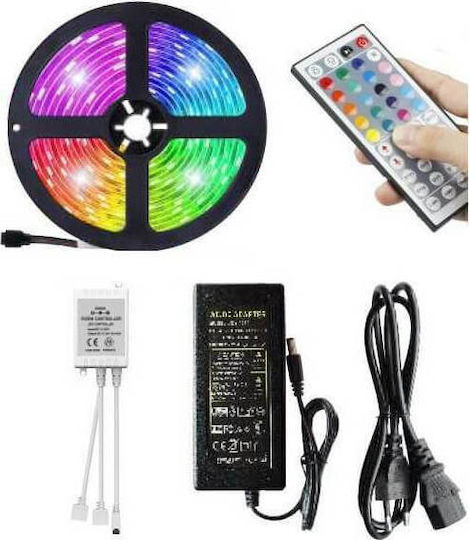 Spot Light Waterproof LED Strip 12V RGB Light 5m Type SMD5050 with Power Supply & Remote Control