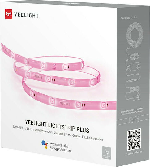 Yeelight Waterproof Smart LED Strip Lightstrip Plus 1S Wi-Fi 24V RGB Light 2m Type SMD5050 with Power Supply & WiFi Controller