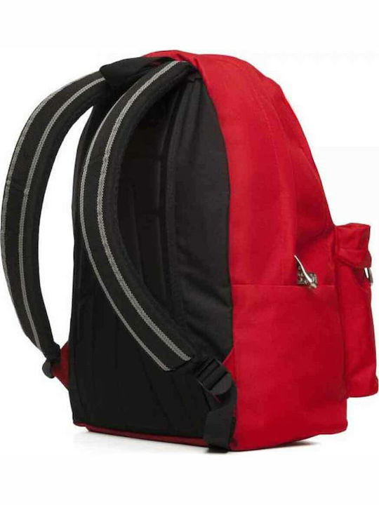 Polo Double Scarf Ghiozdan De Spate Școala Gimnazială- Liceu Cu Husă Pentru Sticlă De Apă Roșu 27 Litri 30 X 24 X 42 Cm 2020