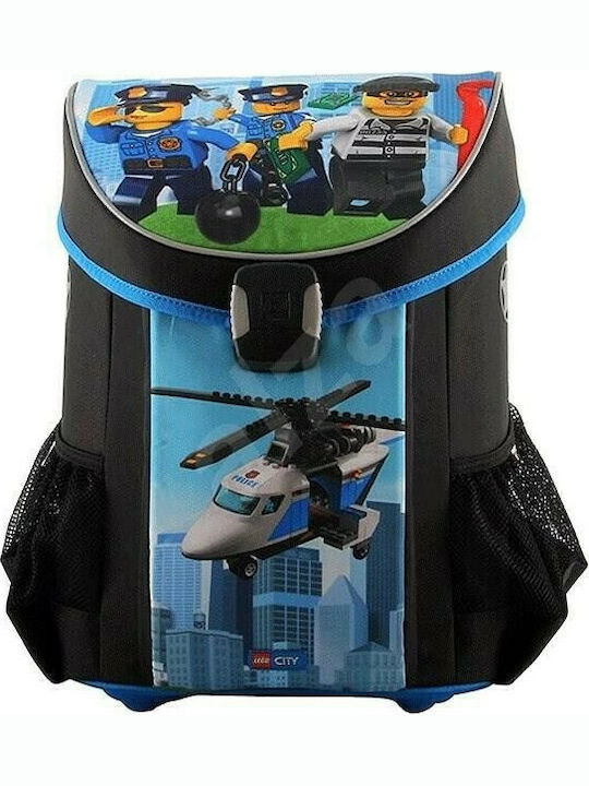 Lego Easy City Police Chopper Elementary School Backpack Purple