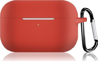 FoneFX Θήκη Σιλικόνης με Γάντζο Case Κόκκινο για Apple AirPods Pro