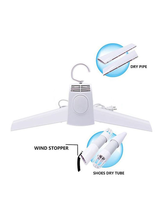 Electric Hanging Clothes Drying Rack Made of Plastic 150W 40x7cm