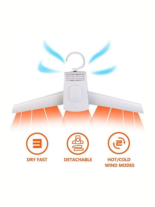 Electric Hanging Clothes Drying Rack Made of Plastic 150W 40x7cm