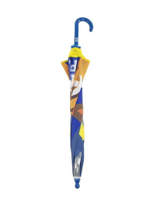 Disney Kinder Regenschirm Gebogener Handgriff Paw Patrol Blau mit Durchmesser 71cm.