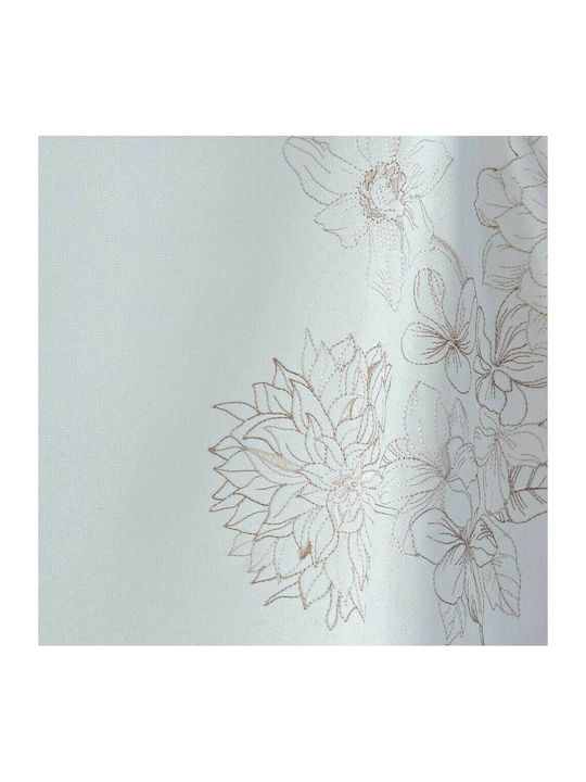 Makis Tselios Home Lili Polyester Tablecloth with Embroidery Ροζ 140x180cm