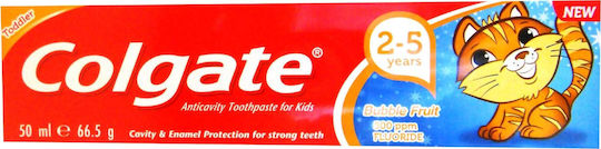 Colgate Toothpaste with Taste of Bubble Fruit for 2+ years 50ml