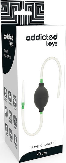 Addicted Toys Black Enema Set Travel Cleaner 3 Anal Shower Black 70cm