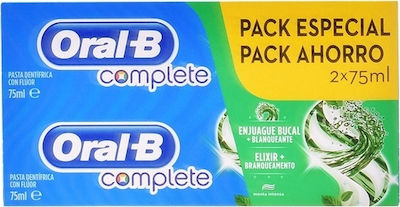 Oral-B Complete Mouthwash & Whitening Λεύκανση & Στοματι Toothpaste for Whitening