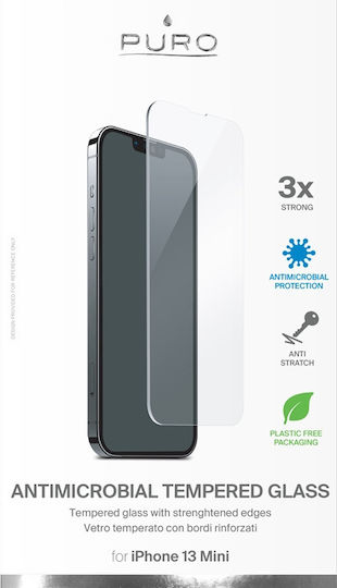 Puro Anti-Bacterial Antibacterian Tempered Glass (iPhone 13 mini)