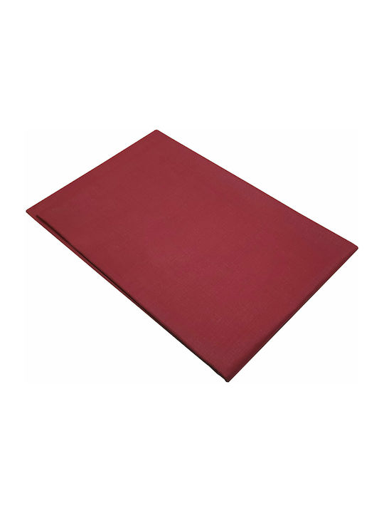 Le Blanc Sheet Double with Elastic 150x200+20cm. Cotton Line Red