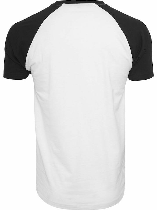 Merchcode Banksy Panda Raglan T-shirt σε Λευκό χρώμα