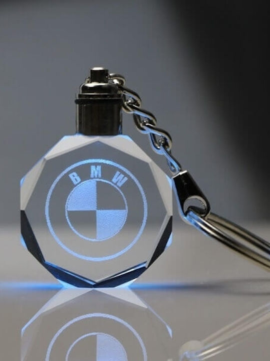BMW Schlüsselanhänger BMW Glas mit LED