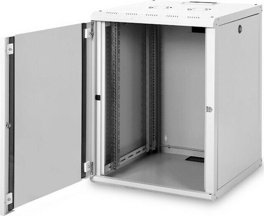 Digitus Unique Επιτοίχια Καμπίνα Rack 16U 60x60x82cm Λευκό DN-19 16U-6/6