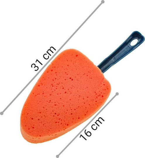 Plastic Cleaning Brush with Handle Blue 31cm