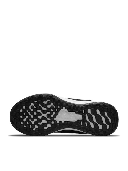 Revolution Revolution 6 Kids Sports Shoes Running with Hoop & Loop Closure Black / Metallic Gold / White