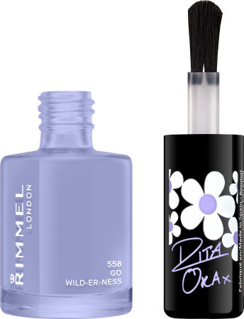 Rimmel 60 Seconds Super Shine Nail Polish By Rita Ora Gloss Finish Long Lasting Quick Dry Purple 8ml