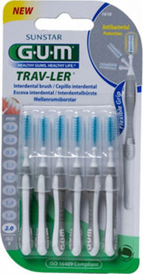 GUM Trav-ler Interdentalbürsten 2mm Gray 12Stück