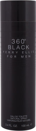 Perry Ellis 360° Black For Men Eau de Toilette 100ml
