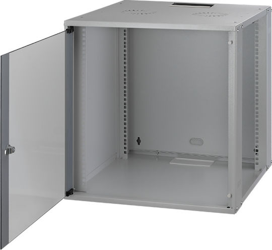 Mirsan Монтиран на стена Кабинет Rack 12U 56.5x45x58см Сив WTC12U45MN.02