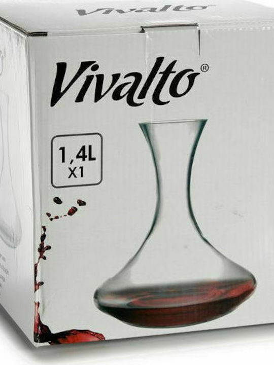 Vivalto Crystal Карафа за Сервиране Вино 21бр Прозрачна 1400мл 1бр