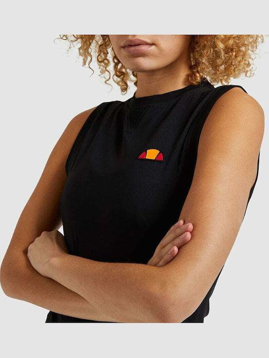 Desata Women's Athletic Crop Top Sleeveless Black