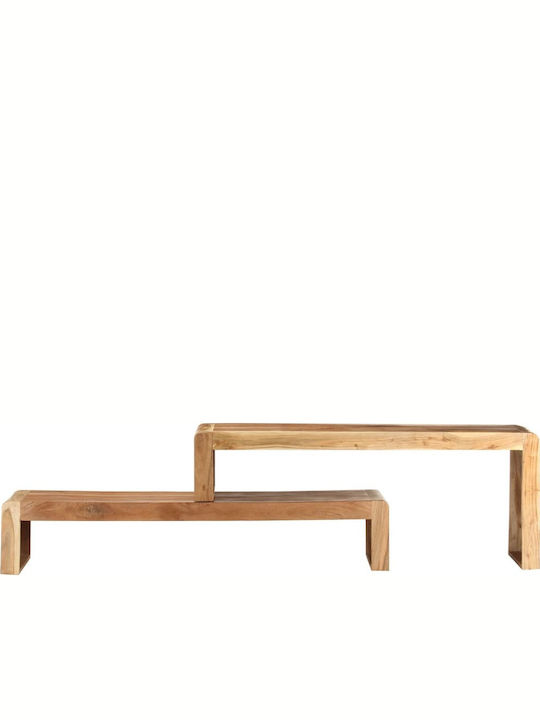 TV Stand Made of Solid Acacia Wood L120xD30xH23cm