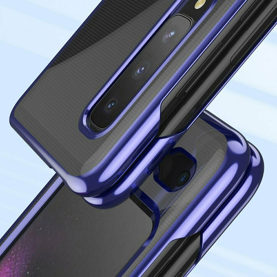 Hurtel Electroplating Case Back Cover Πλαστικό 0.3mm Μπλε