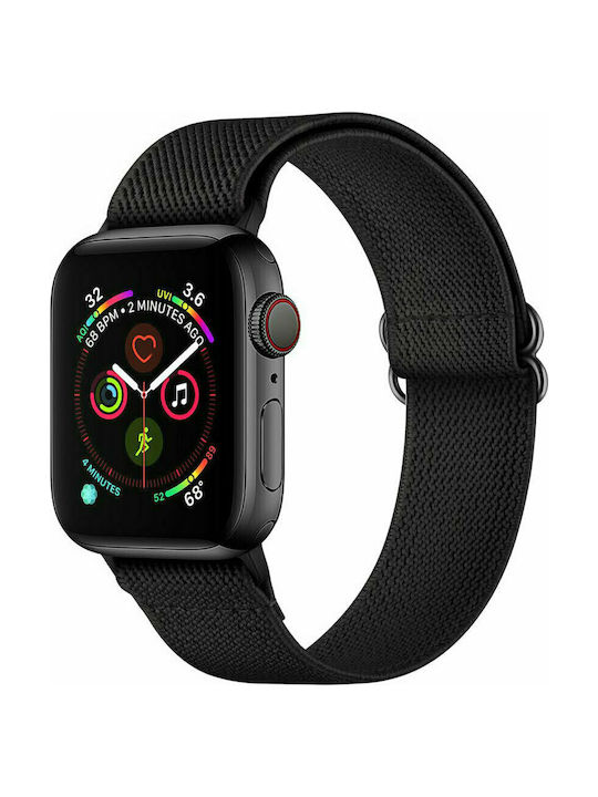 Tech-Protect Mellow Λουράκι Υφασμάτινο Μαύρο (Apple Watch 42/44/45mm)