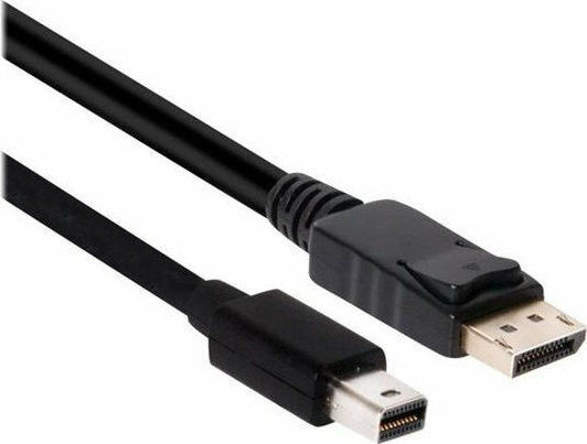 Club3D Кабел mini DisplayPort мъжки - DisplayPort мъжки 2м Черен (CAC-2163)