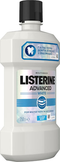 Listerine Advanced White Στοματικό Διάλυμα για Λεύκανση & κατά της Πλάκας 250ml