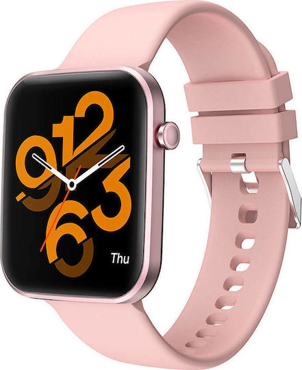 Colmi P15 Smartwatch με Παλμογράφο (Ροζ)