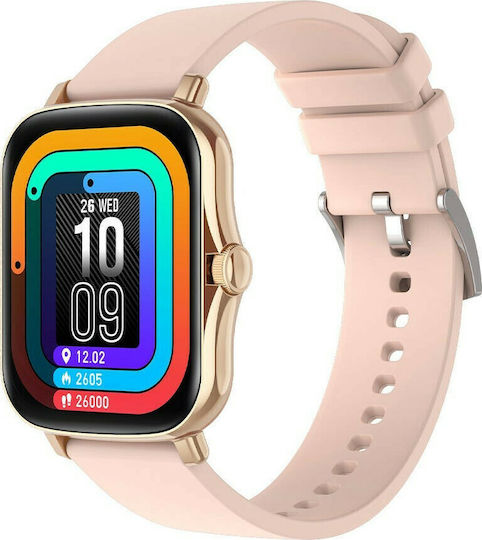 Colmi P8 Plus 43mm Smartwatch με Παλμογράφο (Χρυσό)