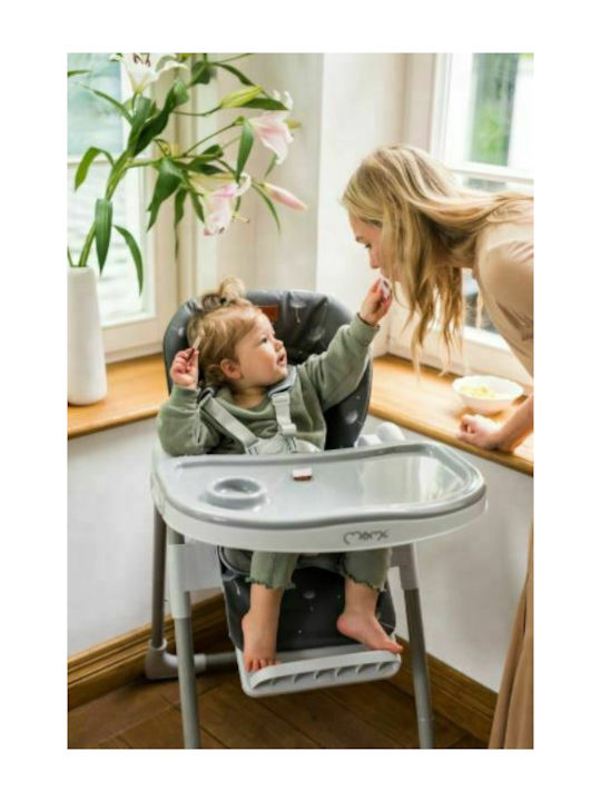 Momi Yumtis Klappbarer Baby Hochstuhl mit Höhenverstellbar Rosa